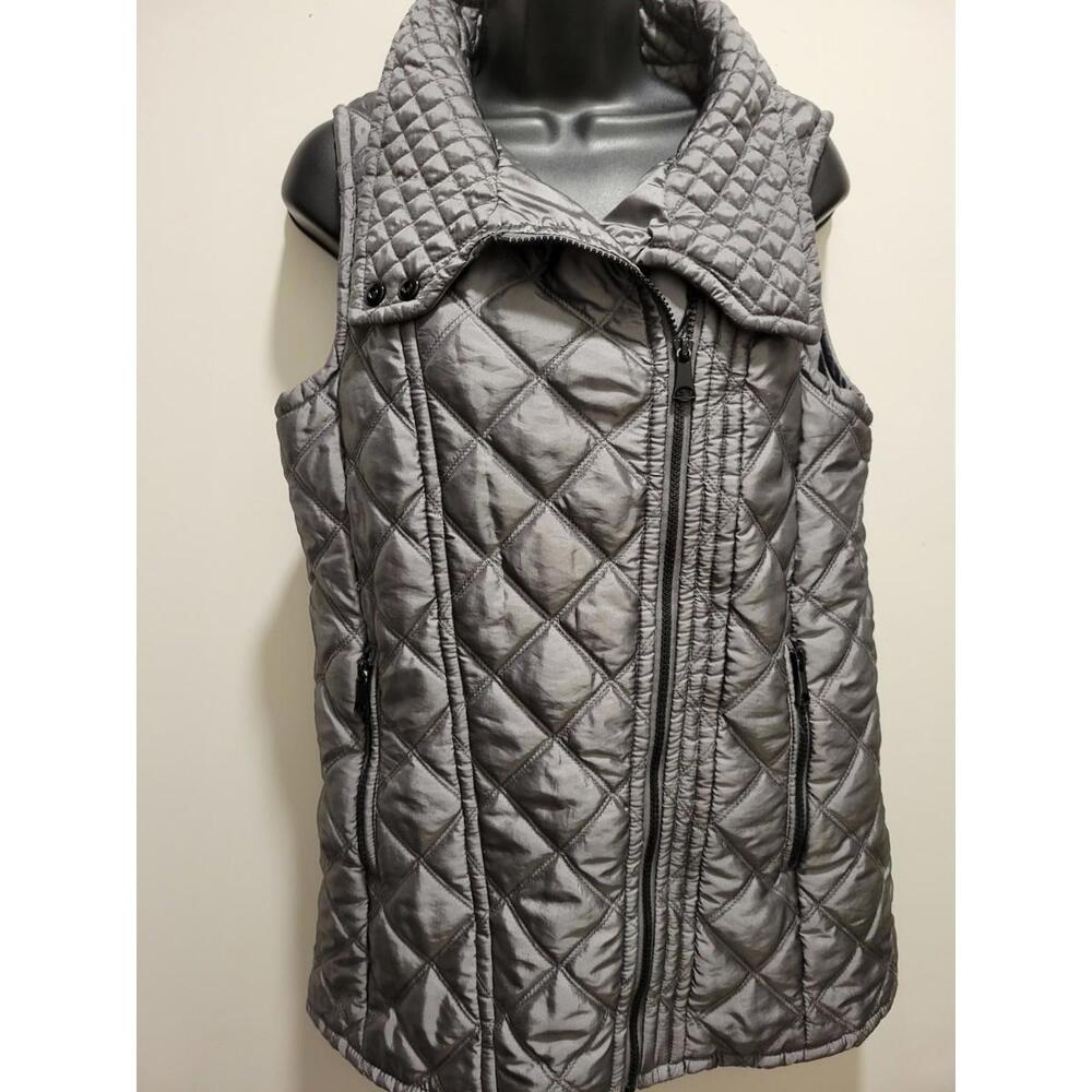 Marc New York Andrew Marc Puffer Vest Gray Womens Small
